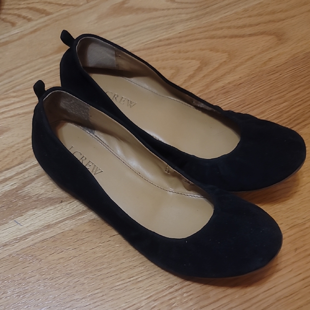 J. Crew Black Suede Flats Versatile Comfort Flats